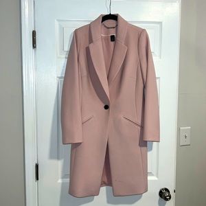 White House black market pale pink pea coat